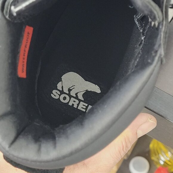 NWT Sorel Womens Lennox Lace Combat Boots Black Size 6 Waterproof Leather - Picture 7 of 12